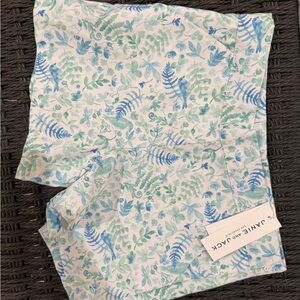 Janie and Jack Blue and Green Patterned Kids Shorts